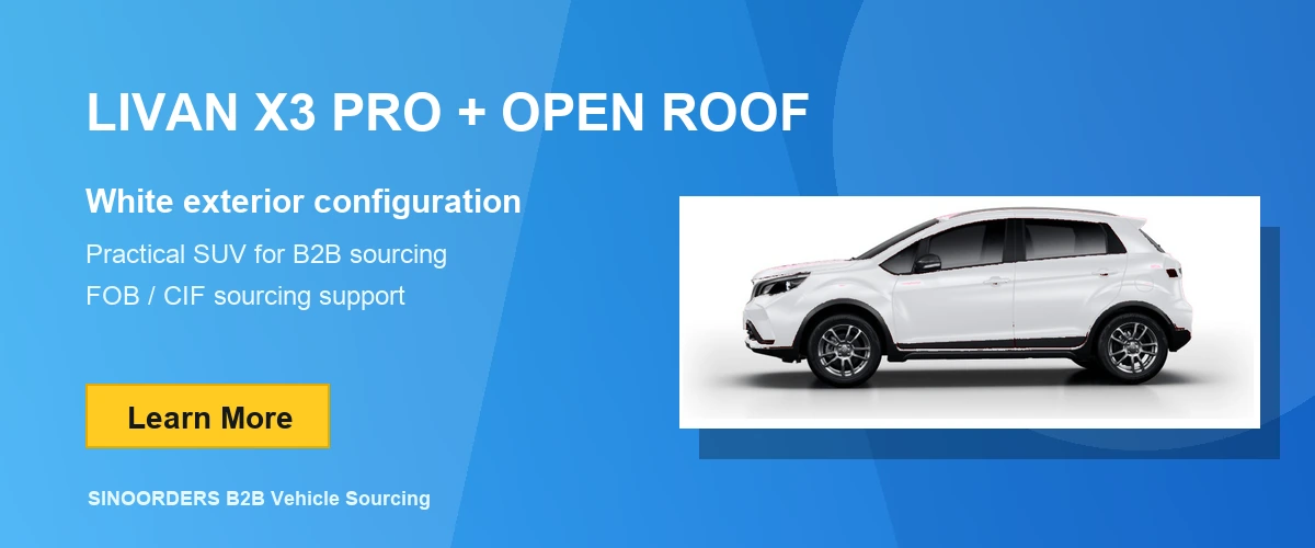 LIVAN X3 PRO + OPEN ROOF white exterior hot-selling vehicle